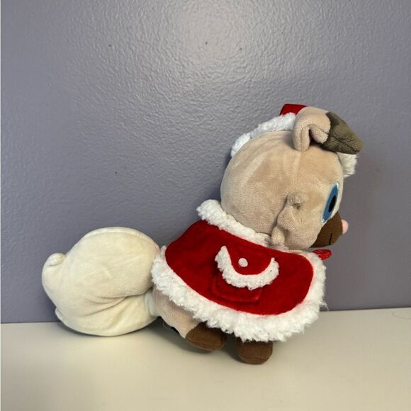 Pokemon Holiday Rockruff Center Christmas 2017 Plush Toy Rockruff Pokemon USED - Picture 7 of 10
